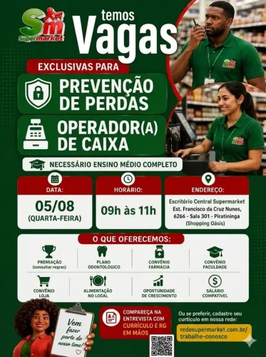 Vagas operacionais