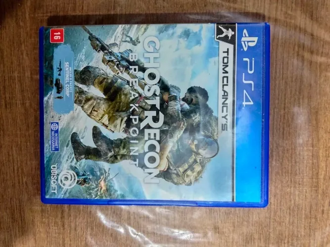 Jogo ps4 original, ghost recon break point jogo em português semi novo