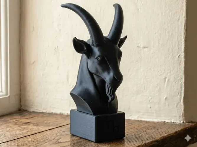 busto do signo de capricórnio