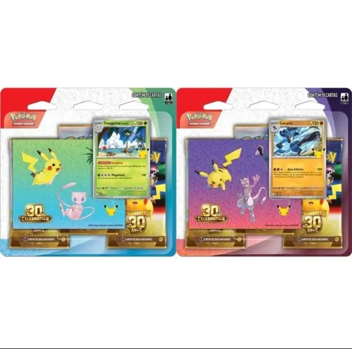 Blister Triplo - 30 anos - Pokemon TCG