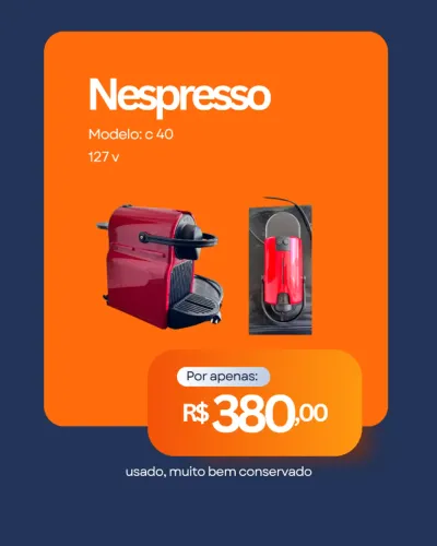 Cafeteira Nespresso Modelo C40