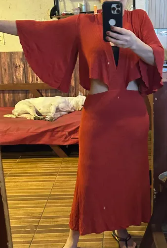 Vestido Farm vermelho
