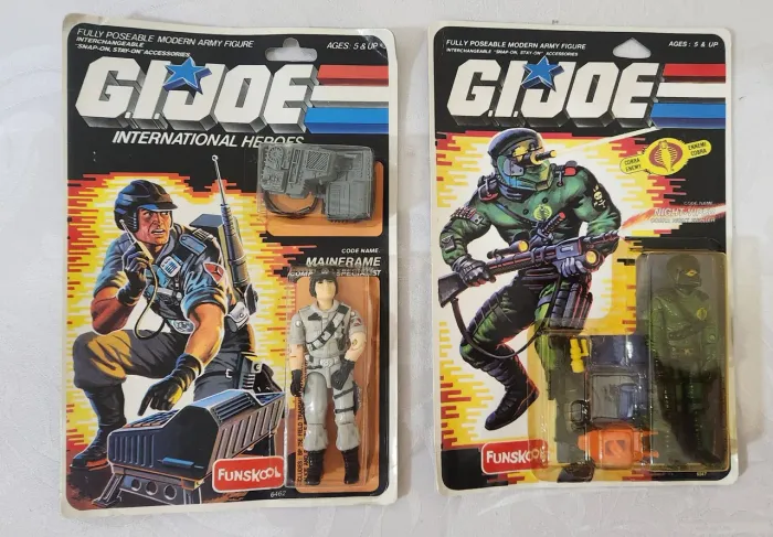 Boneco Comandos em Ação Mainframe e Cobra Night Gi Joe