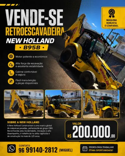Vende-se Retroescavadeira