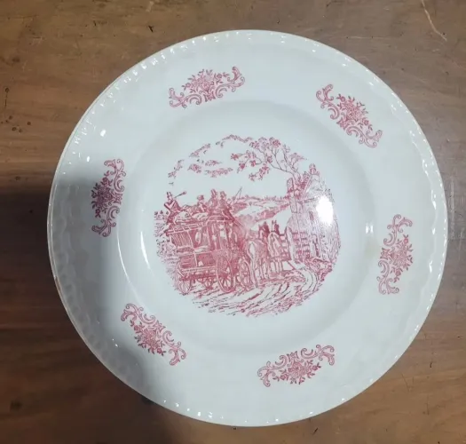 Pratos de sobremesa em porcelana porto ferreira