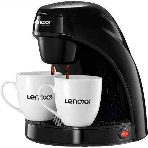 Cafeteira Elétrica Lenoxx Preta Com 2 xicaras - 127v