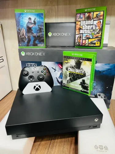 Xbox One X 4K 1TB + Jogo e 1 ano garantia