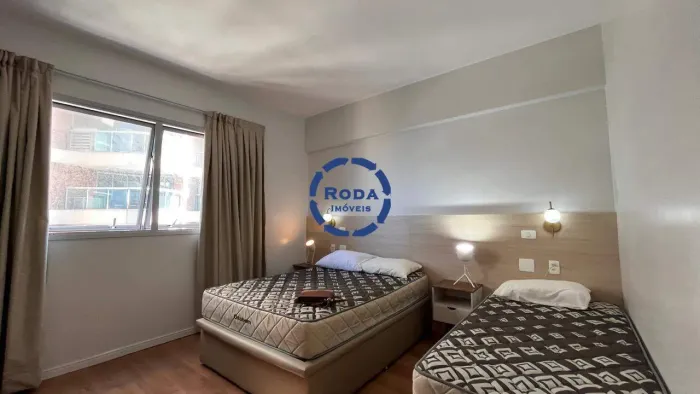 Apartamento à venda na Pompéia, Santos/SP 1 dorm, 27m², mobiliado e lazer completo