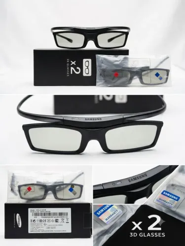 Kit com 2 óculos 3D Ativos Samsung (Modelo SSG-5100GB)