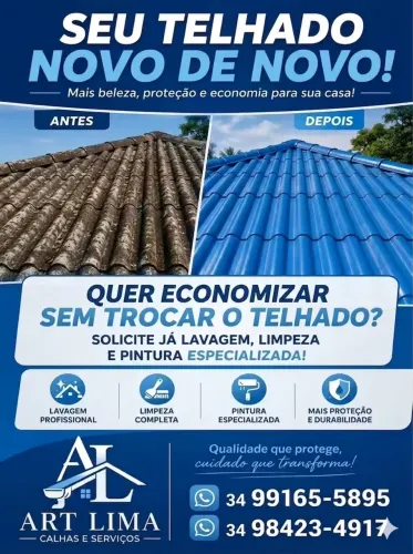 Lavagem e limpeza de telhados 