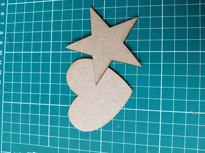 Peças de mdf para artesanato