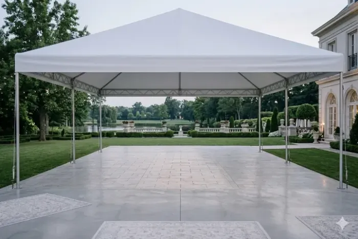 Tenda 10x10 Piramidal de Aço Carbono Galvanizado