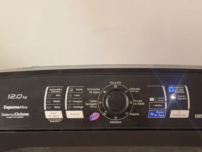 Máquina de lavar Panasonic 127v sistema ciclone sem eixo central