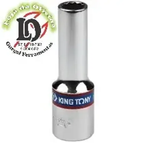 Soquete Estriado Longo 10mm - 1/2" - King Tony -KT423010M