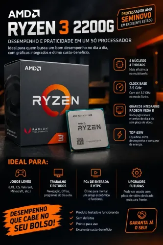Processador Ryzen 3 2200g