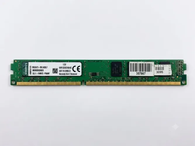 Memória RAM Kingston 4GB DDR3 1333MHz p/ PC Desktop (KVR1333D3N9/4G)