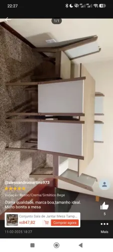 Mesa de jantar com 6 cadeiras