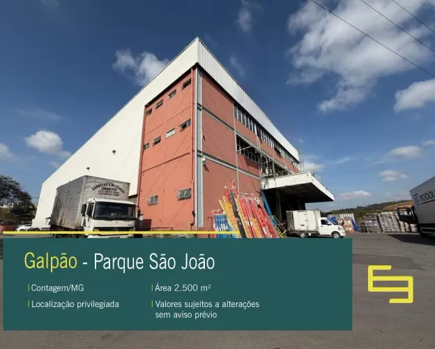 Galpão para alugar em Contagem/MG no bairro Parque São João