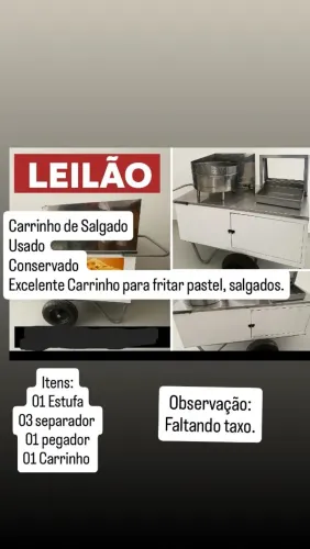 Vende -se Carrinho de Pastel 