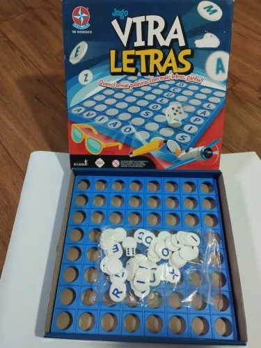 Jogo de Tabuleiro Vira Letras Estrela 