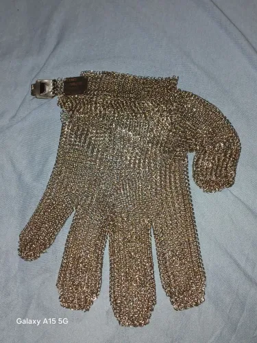 Luva malha inox nova tamanho M 