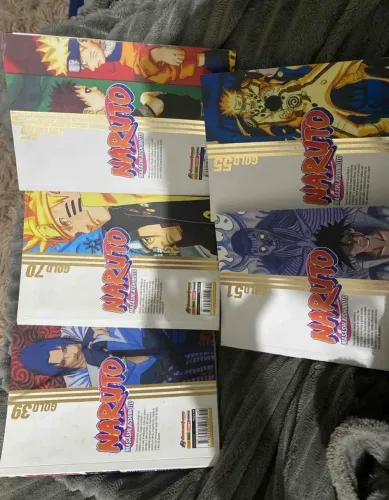 Combo 5 mangás Naruto Gold(sem pôster)