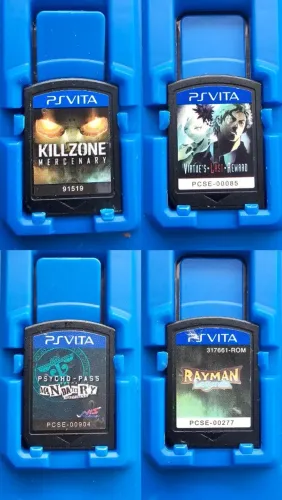 Lote 10 Jogos PS Vita Originais - Caixinha Acrílica (Sem Encarte)