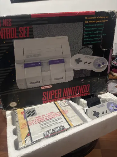 Super Nintendo fat na caixa