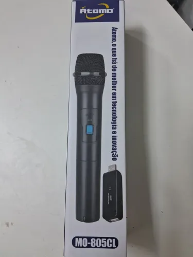 Microfone  Sem Fio Átomo MO-805CL