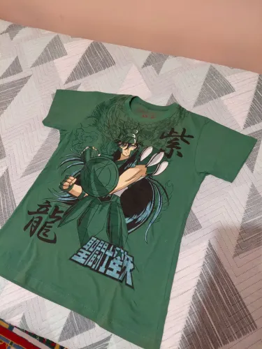 Camiseta Cavaleiros do Zodíaco (Shiryu de Dragão)
