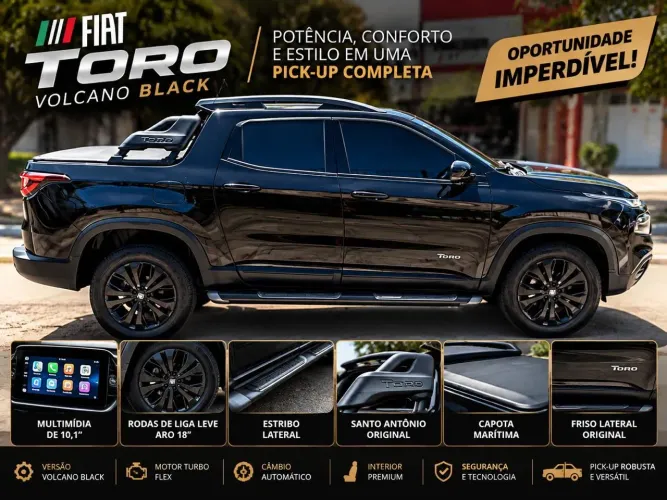 Fiat Toro Volcano 1.3 T270 4X2 Flex AUT 2024