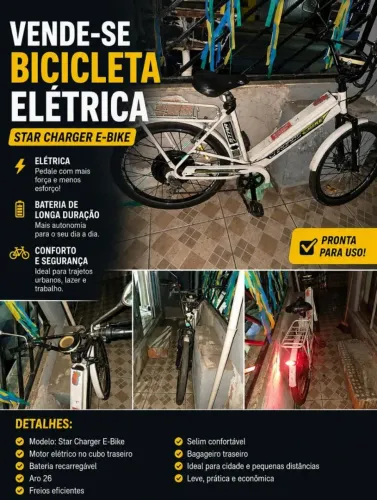 Vendo bicicleta elétrica