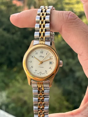Relógio vintage Leroy à corda (LEIA DESCRIÇÃO)