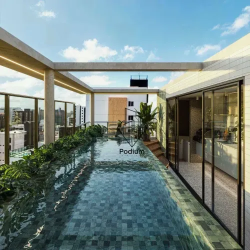 Apartamentos com varanda / sacada gourmet á 370m da praia de Intermares - AP2887