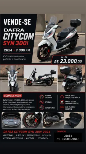 DAFRA/CITYCOM 300I novíssima