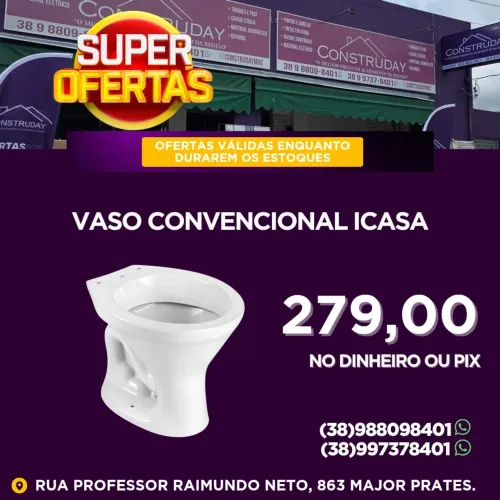 Vaso convencional Oval Icasa.