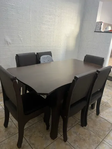 Jogo de Mesa de Jantar 6 Lugares - R$ 500,00 | Excelente Oportunidade!