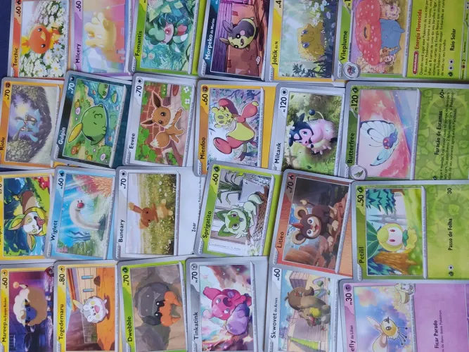 55 CARTAS POKÉMON FOFAS (incluem raras e brilhantes) - pokémon tcg