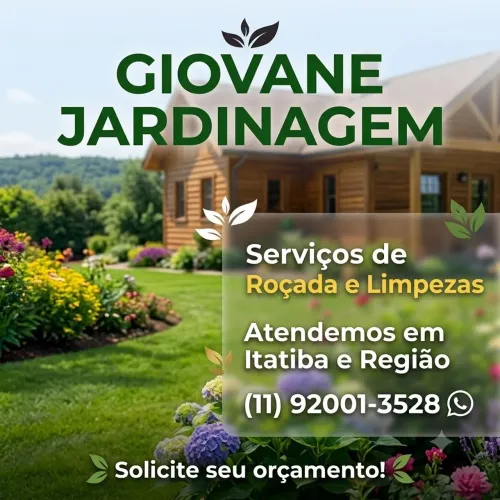 Jardinagem | Corte de Grama | Limpeza de Terrenos | Itatiba e Região