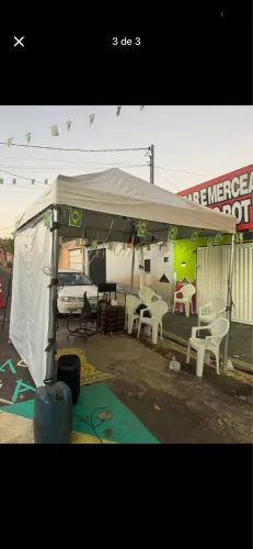 Vendo tenda de aço
