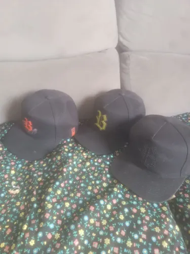 3 bonés Blck ori aceito catira em bike e vídeo game volto nota