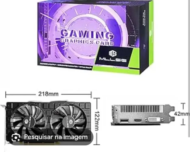 AMD Radeon RX 580 8GB - Com Detalhe / Para Reparo ou Retirada