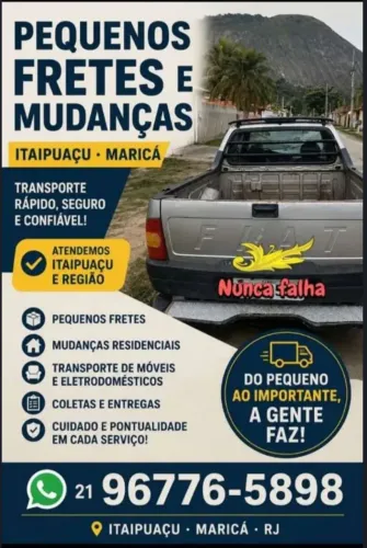 Fretes e pequenas mudanças $100