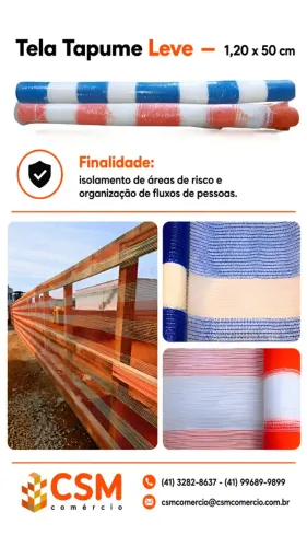 Tela Tapume Sinalização 