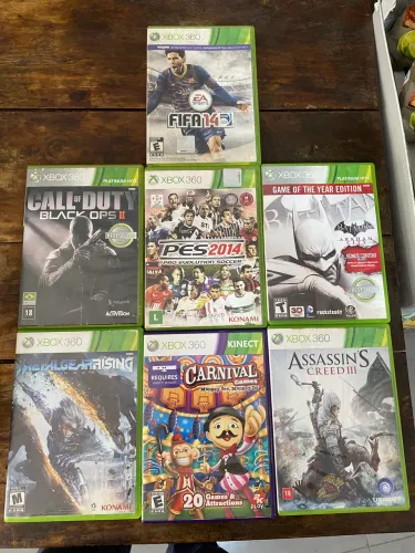 LOTE 7 JOGOS XBOX 360 ORIGINAL(ENVIO OLX PAY)