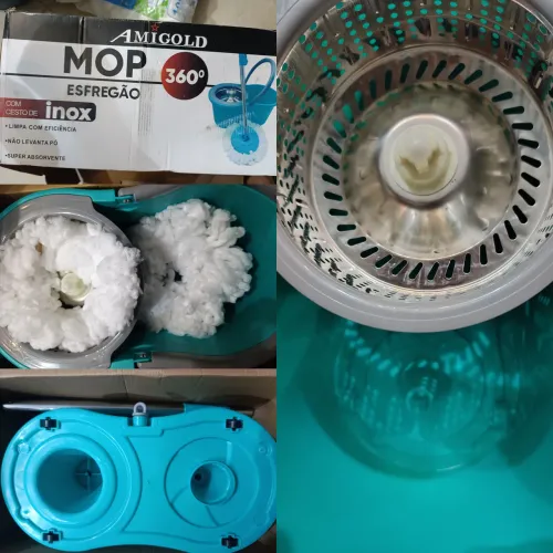 Mop com cesto inox