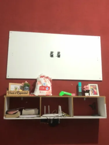 Painel + rakc mdf branco