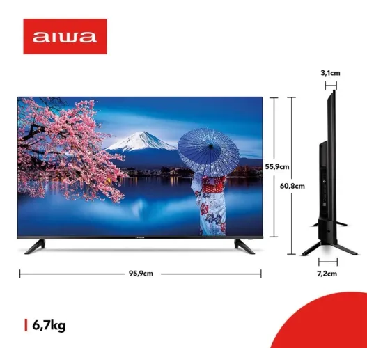 SMART TV 43 polegadas AIWA somente retirada