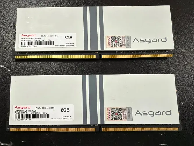 Memória DDR4 3200Mhz Asgard 2x8gb