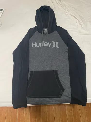 Camiseta Hurley (Manga Longa + Capuz + Bolso Canguru)